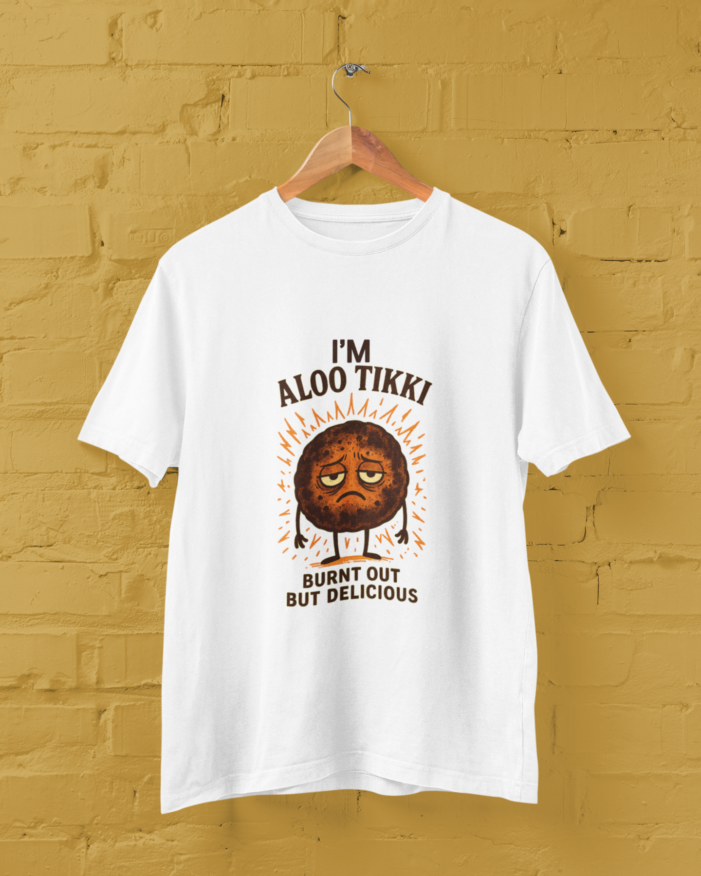 I'm Aloo Tikki, Burnt Out but Delicious Unisex Tee
