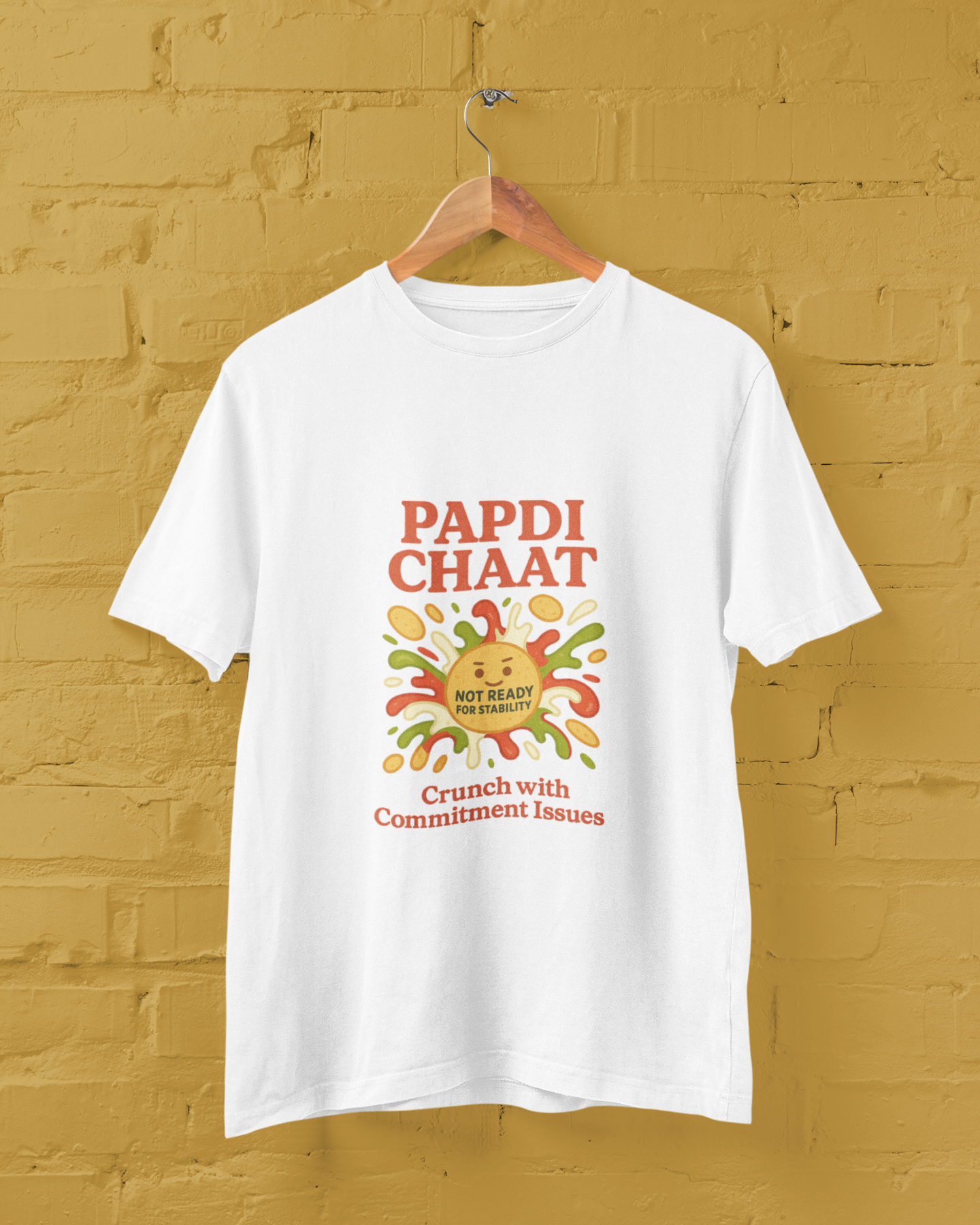Papdi Chaat, Crunch with Commitment Issues Unisex Tee