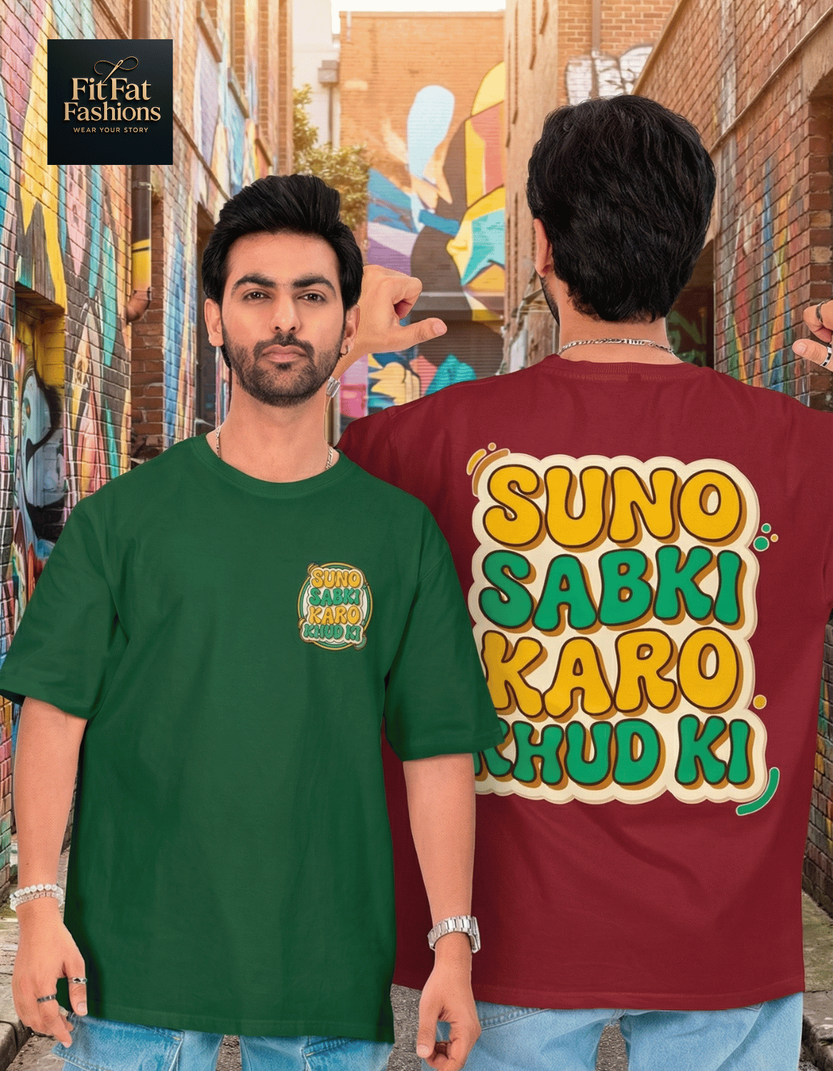 Suno Sabki Karo Khud Ki Unisex Terry Oversized Tee