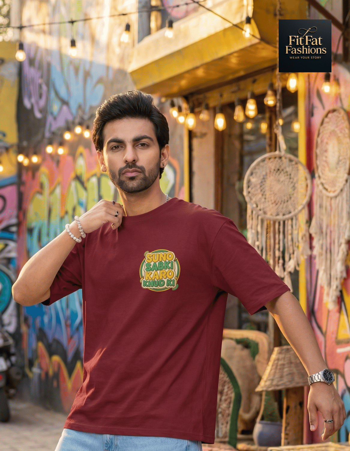 Suno Sabki Karo Khud Ki Unisex Terry Oversized Tee