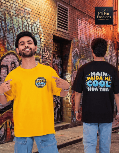 Main Paida Hi Cool Hua Tha Unisex Terry Oversized Tee
