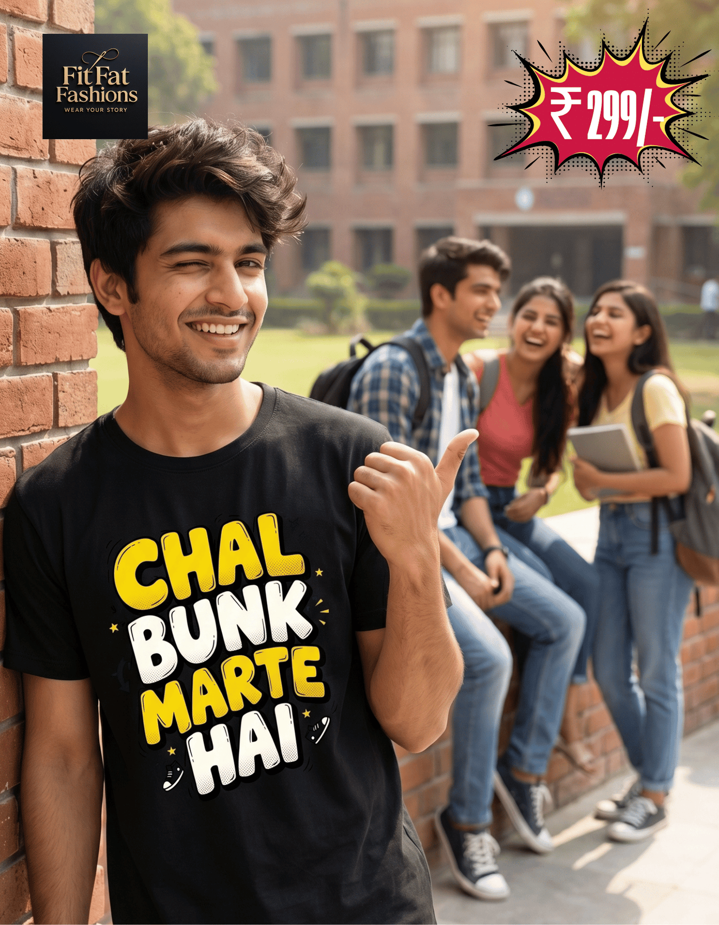 Chal Bunk Marte Hai Unisex Basic T-Shirt