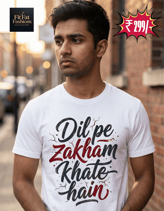 Dil Pe Zakham Khate Hain Unisex Basic T-Shirt