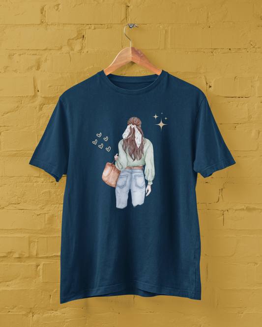 Girl with Bag Women's Tee