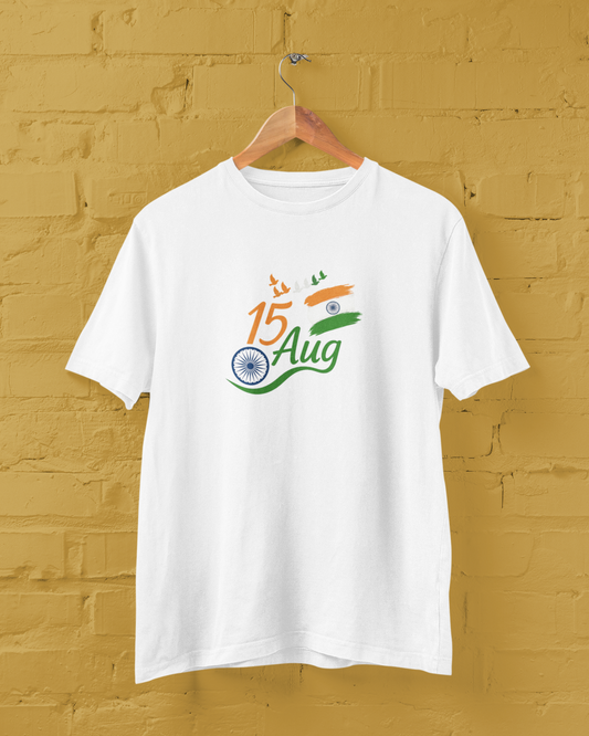 15th August Unisex Tee in Celebration of India's Independence Day 🇮🇳