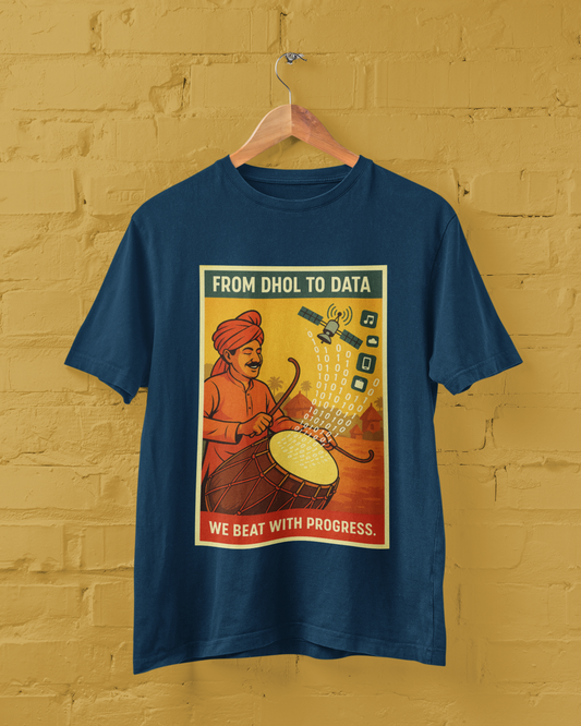 From DHOL to DATA Unisex Tee 🇮🇳