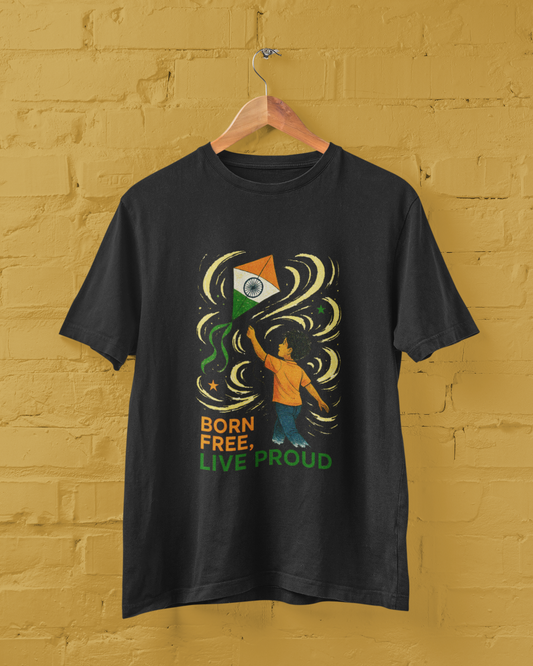 Born FREE, Live PROUD Unisex Tee 🇮🇳