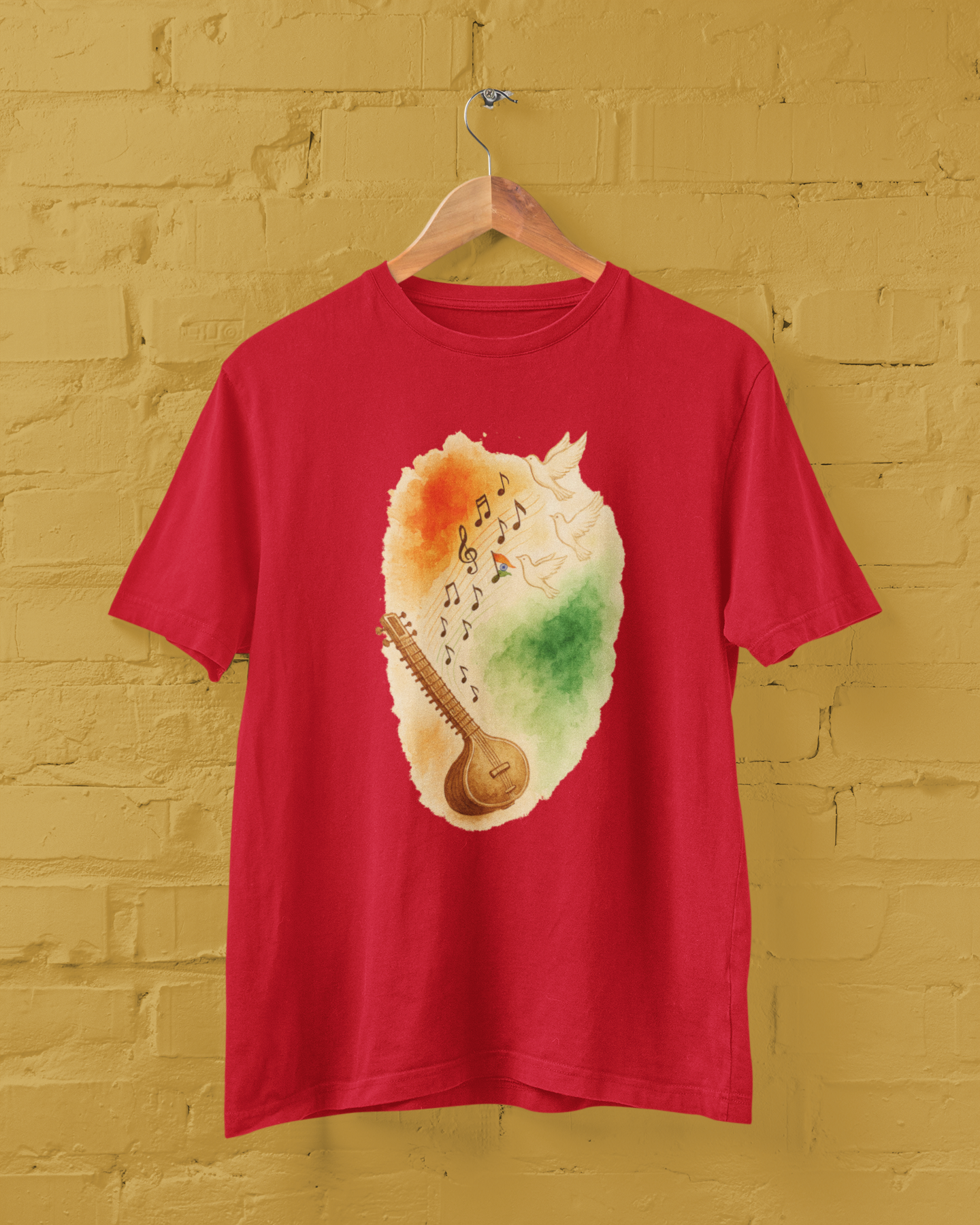 Strings of FREEDOM, Notes of UNITY Unisex Tee 🇮🇳