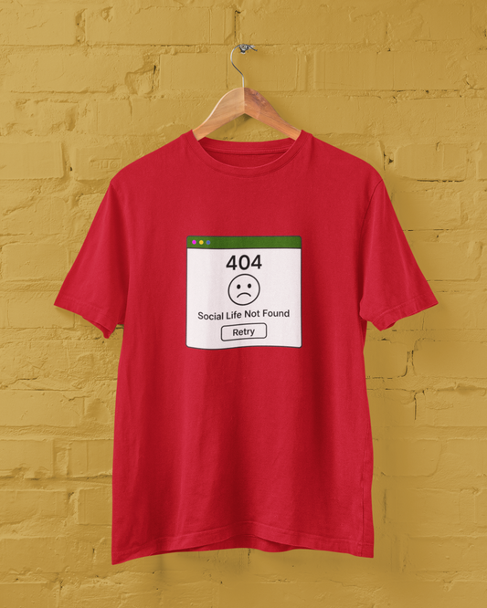 404 - Social Life Not Found Unisex Tees