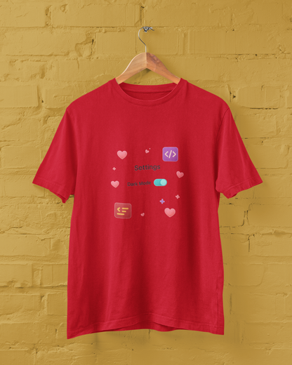 Settings Dark Mode Unisex tee