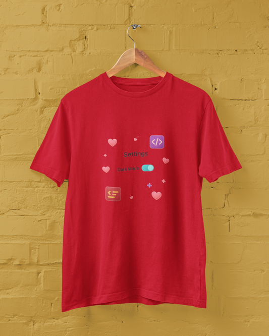 Settings Dark Mode Unisex tee